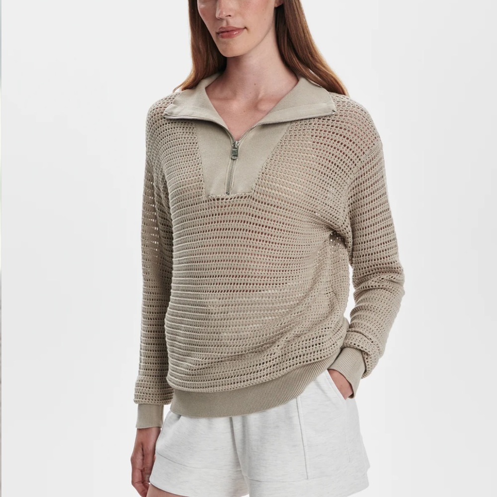 Varley Billie Tan Knit Women's Sweater Size XS